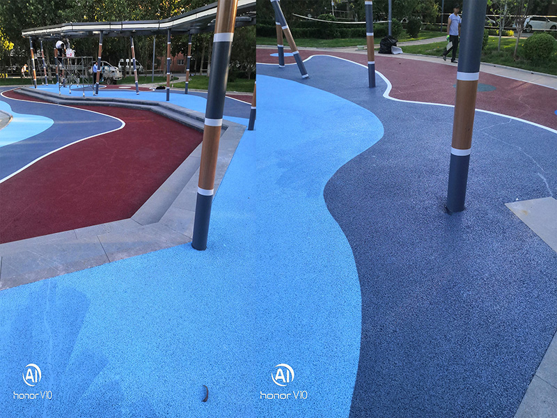 为理工大学构建生态、智慧、现代化校园路面｜高性能彩色透水混凝土施工