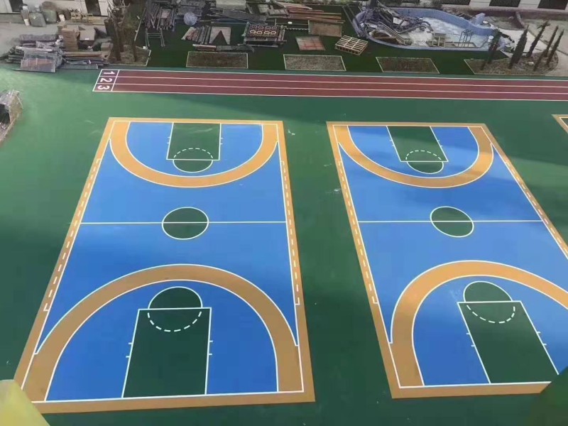 篮球场施工部署准备